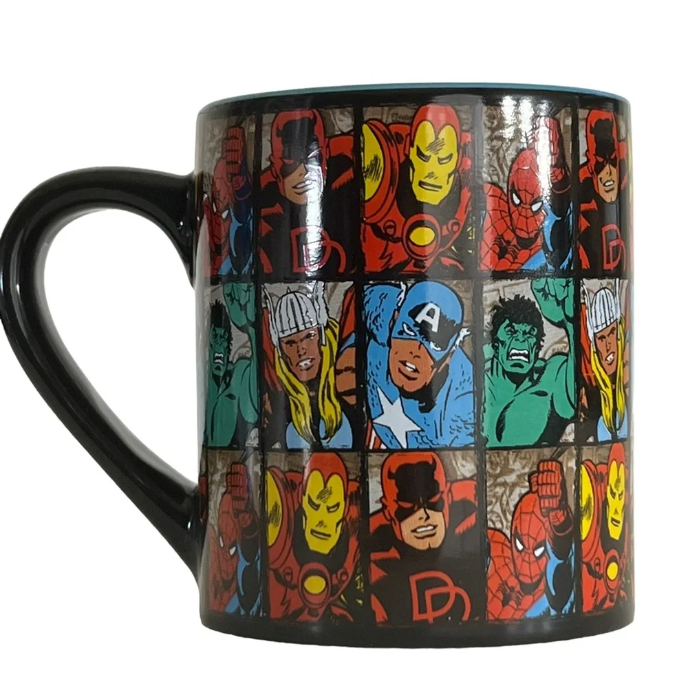 Marvel Avengers Coffee Mug Captain America Iron Man Thor Hulk Ceramic Tea Cup - Picture 2 of 9